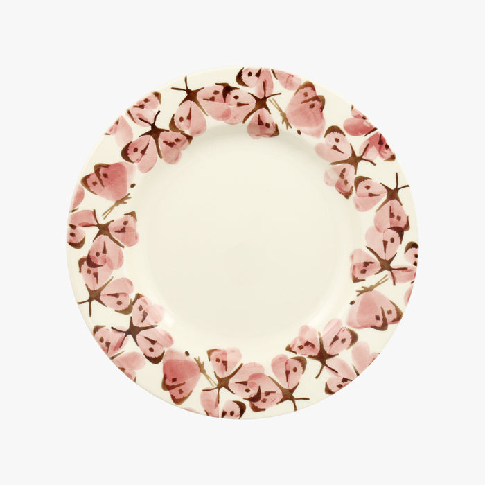 Emma Bridgewater Pink Cabbage White Butterfly 8 1/2 Inch Plate