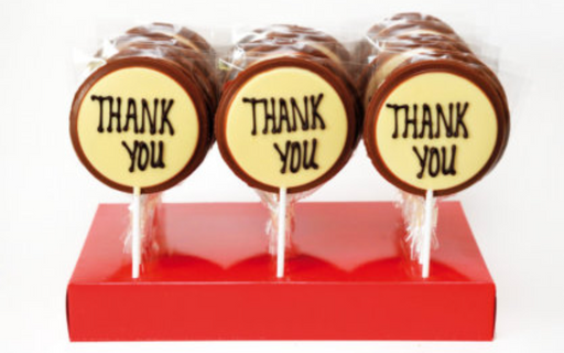 Chocolate 'Thank You' Lollipop