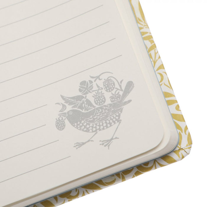 William Morris Willow Yellow A6 Notebook with Pen