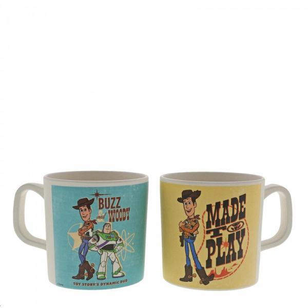 Disney Woody and Buzz Bamboo Mug Set