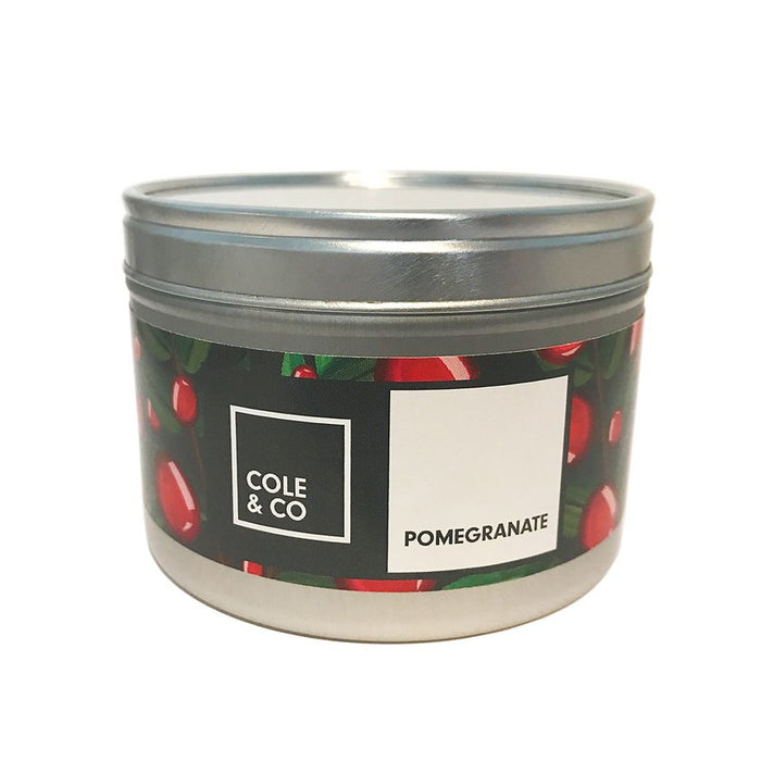Cole & Co Tin Candle Pomegranate
