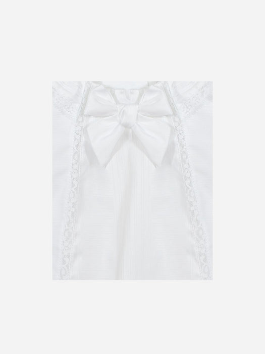 Patachou Cotton Satin White Dress