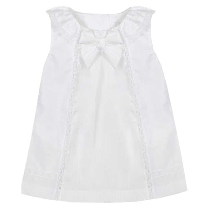 Patachou Cotton Satin White Dress