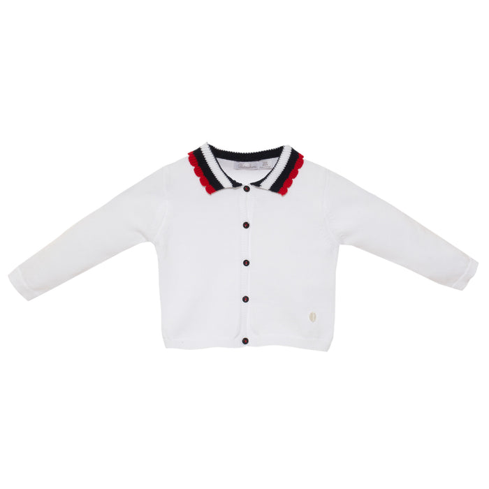 Patachou Knitted White Cardy