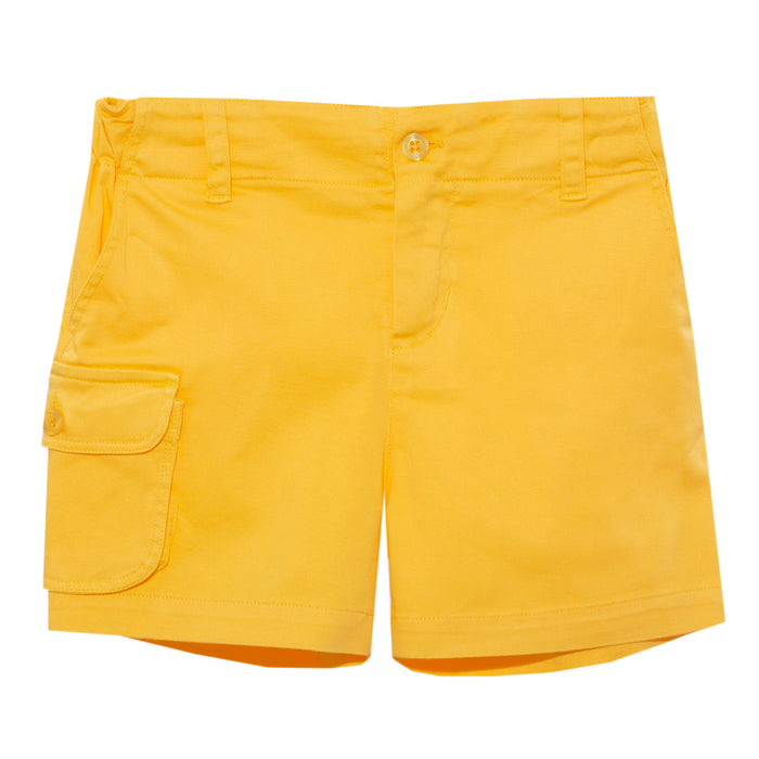 Patachou Cotton Sarga Yellow Shorts