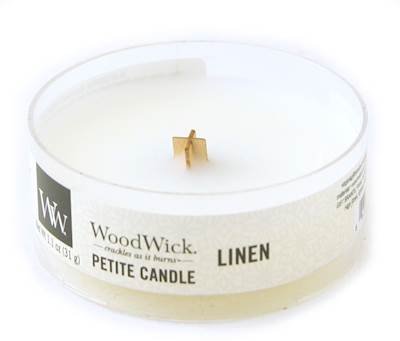 Woodwick Linen Petite Candle