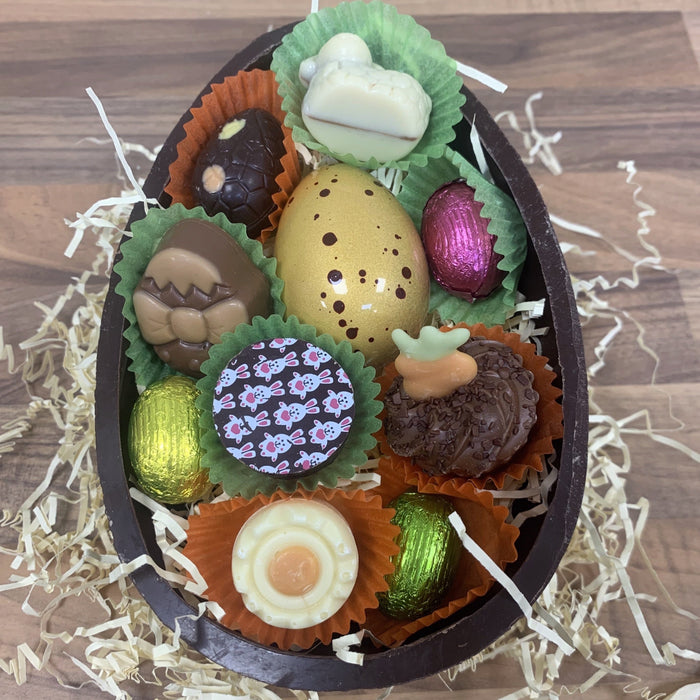 Dark Easter Half Egg Chocolate Selection - CHOOSE SIZE!