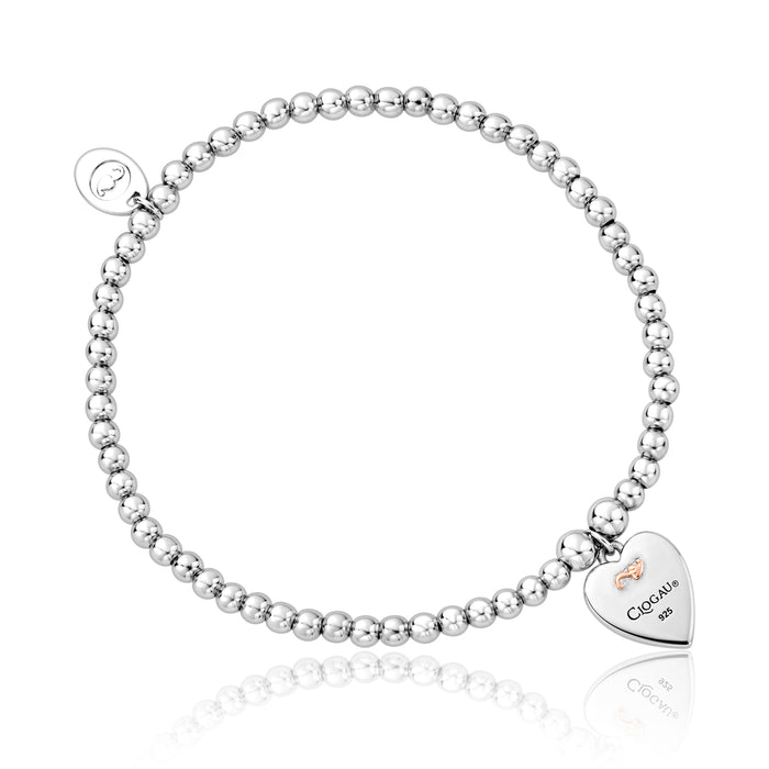 Clogau Insignia Heart Bead Bracelet