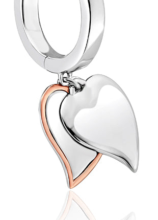 Clogau Catch Double Heart Earrings