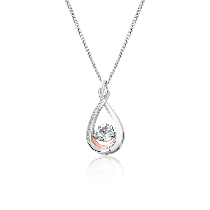 Clogau Eternity White Topaz Pendant