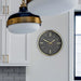 Thomas Kent 10'' Hampton Wall Clock - Charcoal