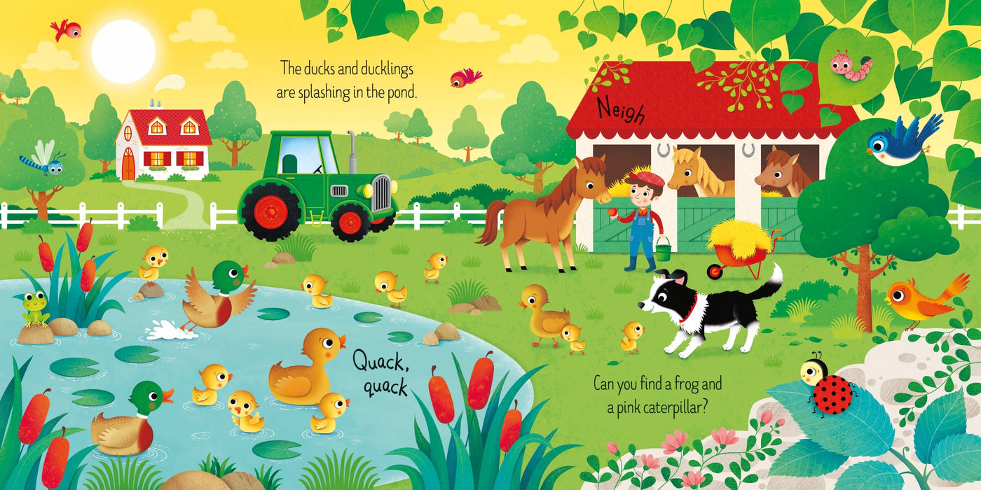 Usborne Book and 3 Jigsaws: On the Farm