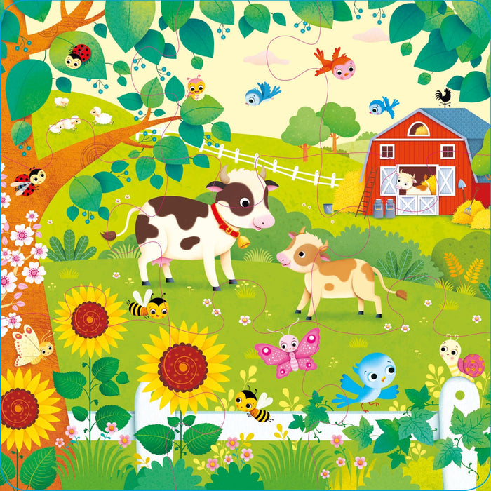 Usborne Book and 3 Jigsaws: On the Farm