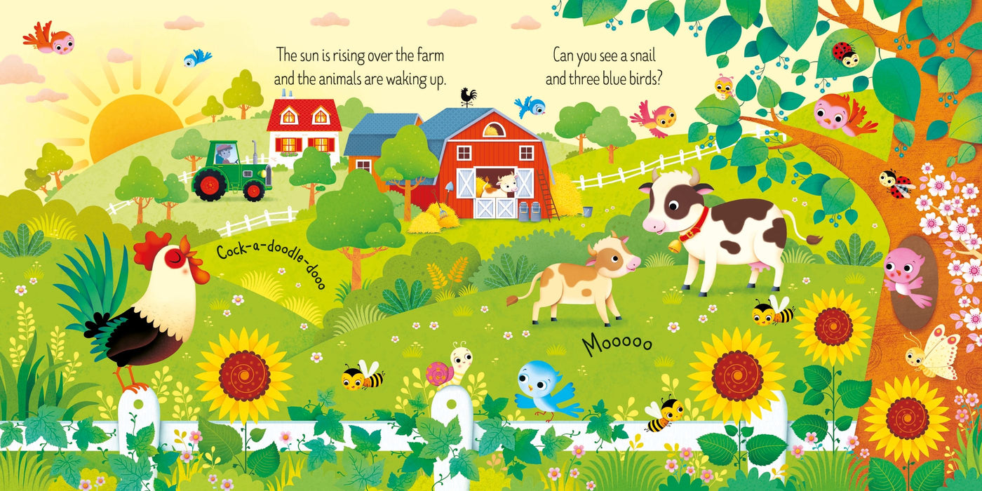 Usborne Book and 3 Jigsaws: On the Farm