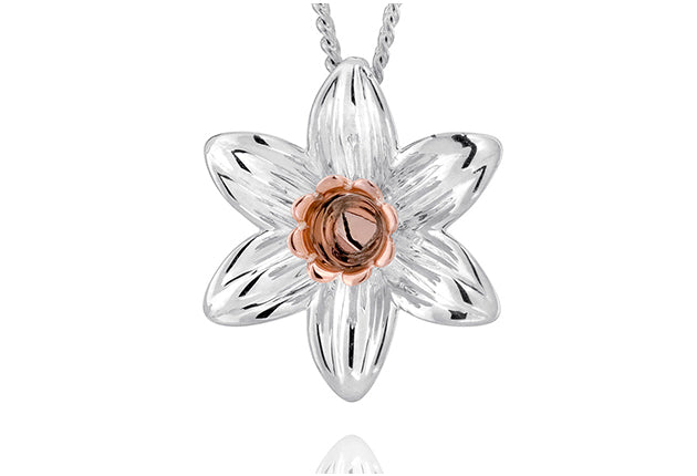 Clogau Daffodil Silver Pendant