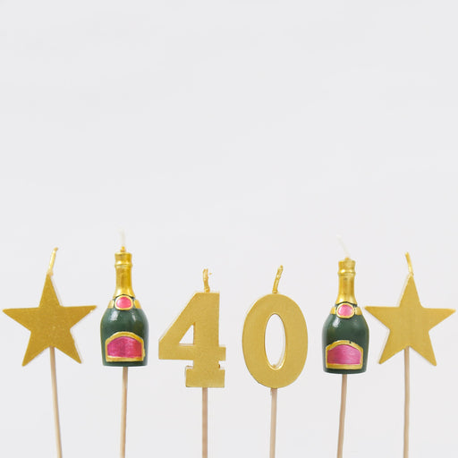 40th Milestone Cake Candles - Maple Stores