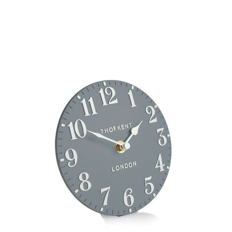 Thomas Kent 6" Arabic Flax Blue Mantel Clock