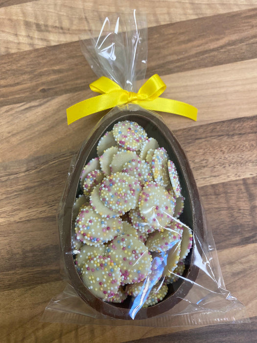 Milk Chocolate Half Easter Egg Filled with Jazzies or Snowies