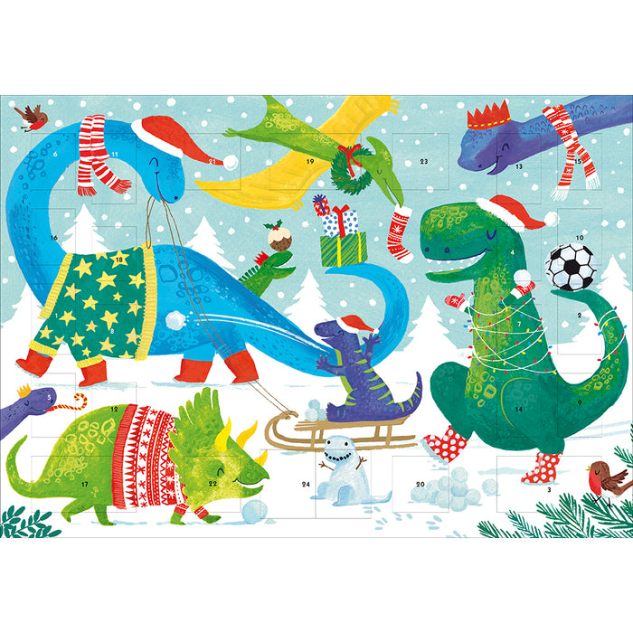 Woodmansterne 'Dinosaur Christmas' Advent Calendar
