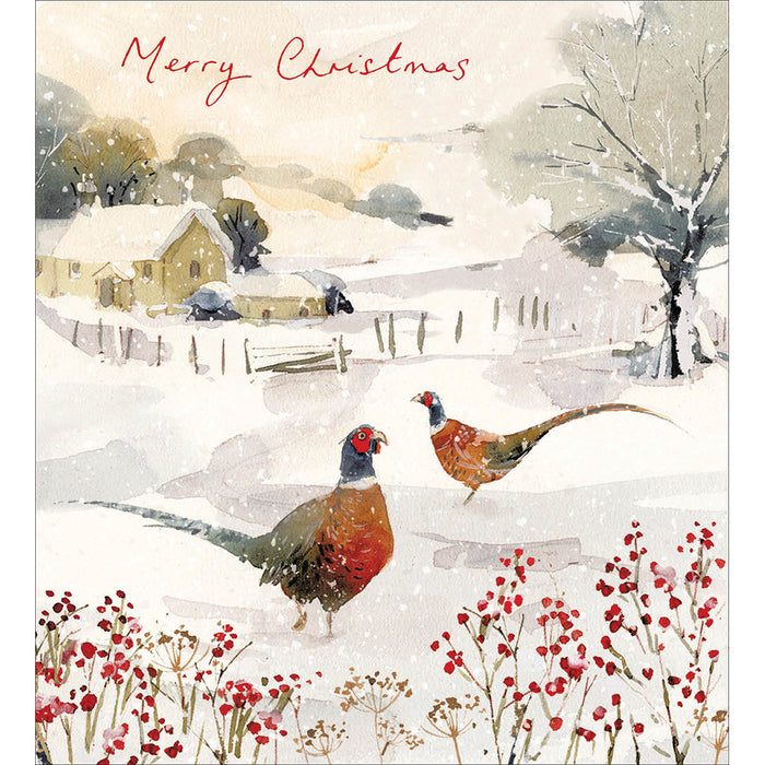 Woodmansterne 'White Christmas' Christmas Card