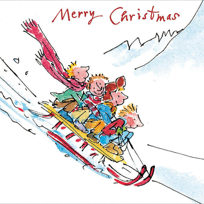 Woodmansterne 'Sleigh Ride' Christmas Card
