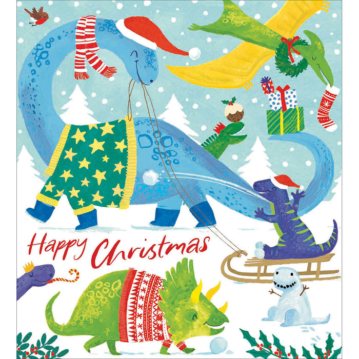 Woodmansterne 'Roarsome Christmas' Christmas Card