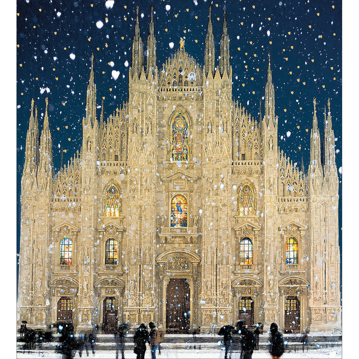 Woodmansterne 'Milan Cathedral in the Snow' Christmas Card