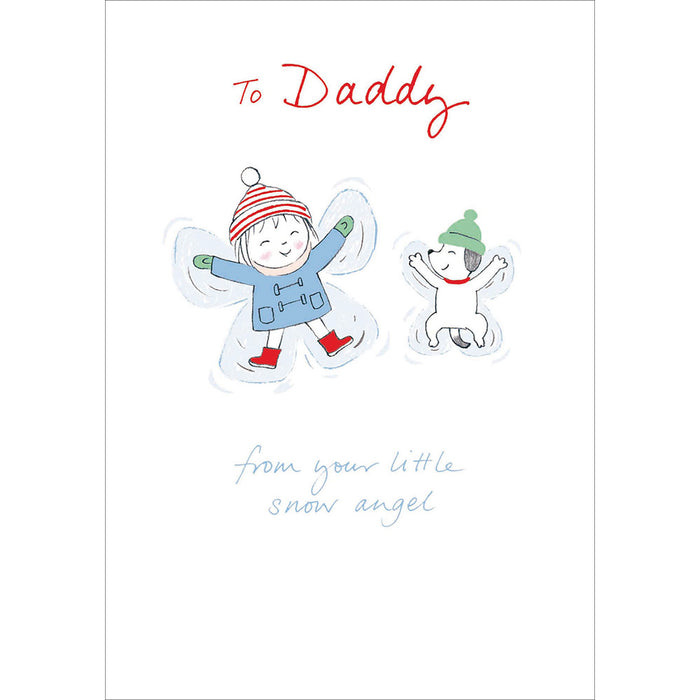 Woodmansterne 'Snow Angel' Christmas Card