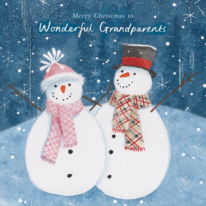 Woodmansterne 'Snow Couple' Christmas Card