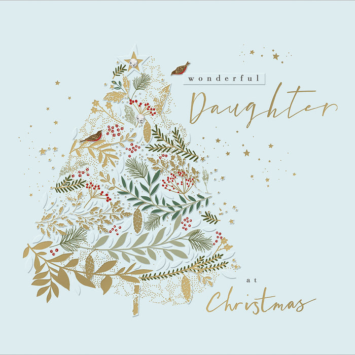 Woodmansterne 'Wonderful Daughter' Christmas Card