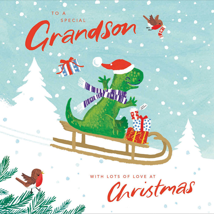 Woodmansterne 'Sledge Ride' Christmas Card