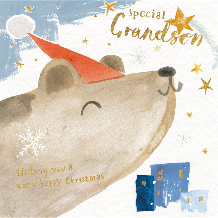 Woodmansterne 'Snow Bear' Christmas Card