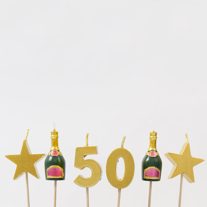 50th Milestone Cake Candles - Maple Stores