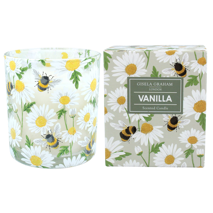 Gisela Graham Daisy/Bee Boxed Candle Pot Large