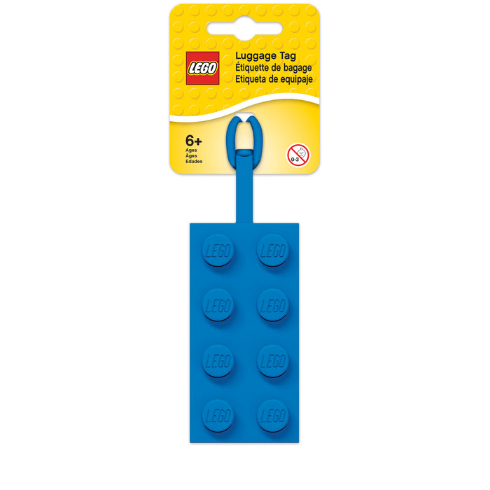 LEGO 2x4 Blue Bag Tag