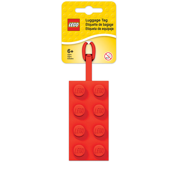LEGO 2x4 Red Bag Tag