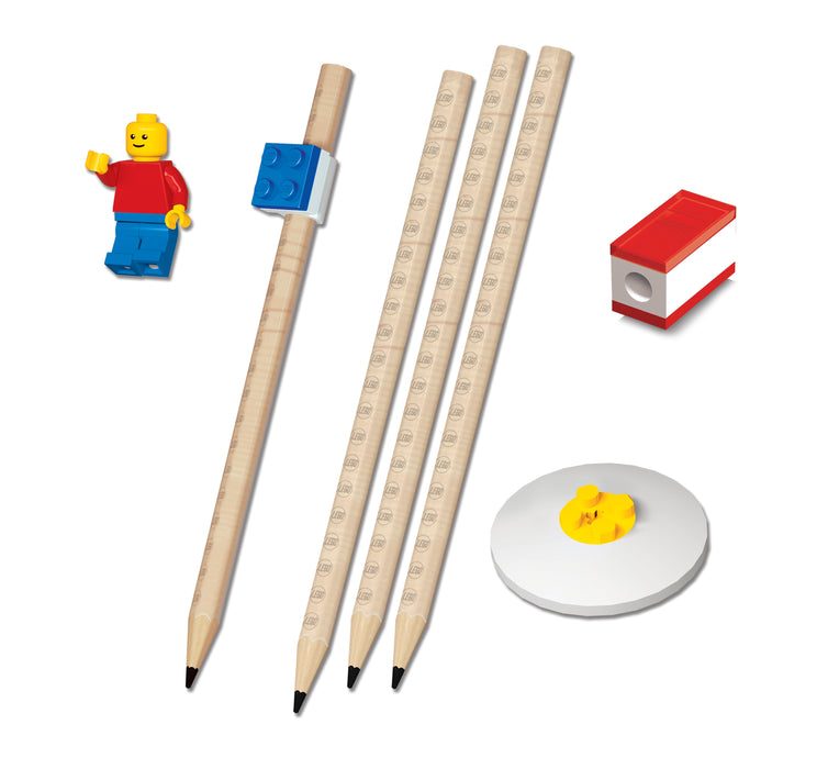 Lego Stationery set with minifigure