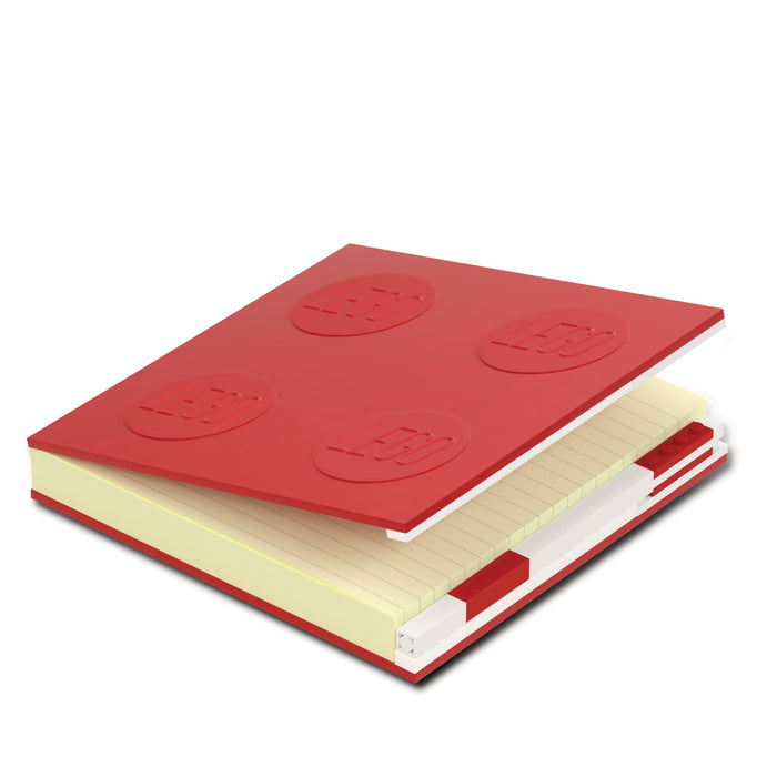 Lego Locking Notebook with Gel Pen - Red