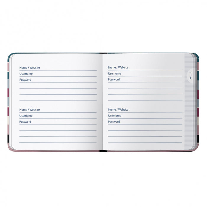 Busy B In To the Wild Stripe Password Book