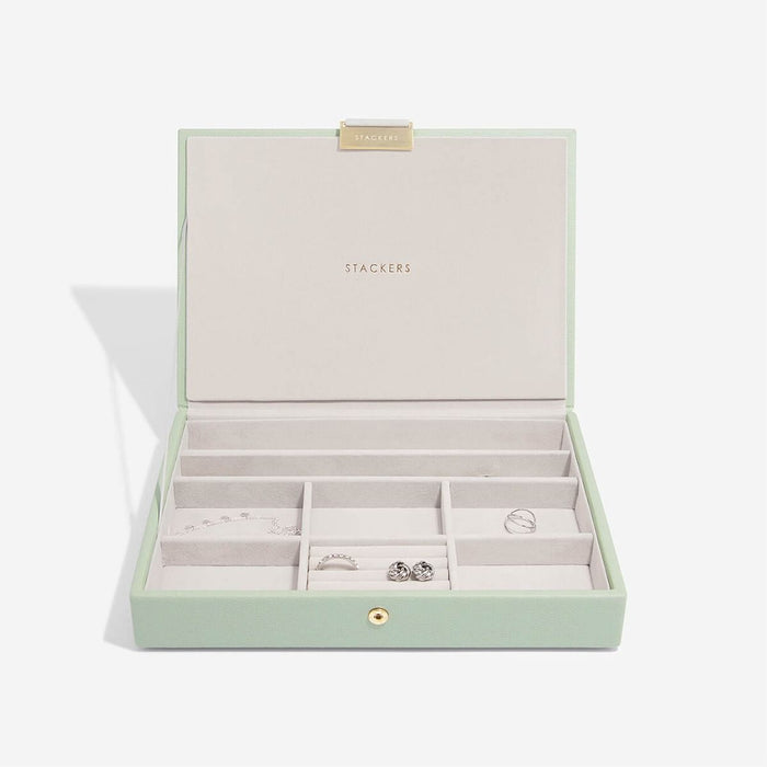 Stackers Sage Green Classic Jewellery Box Lid