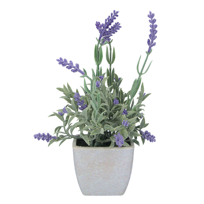 Gisela Graham Faux Lavender Potted Plant