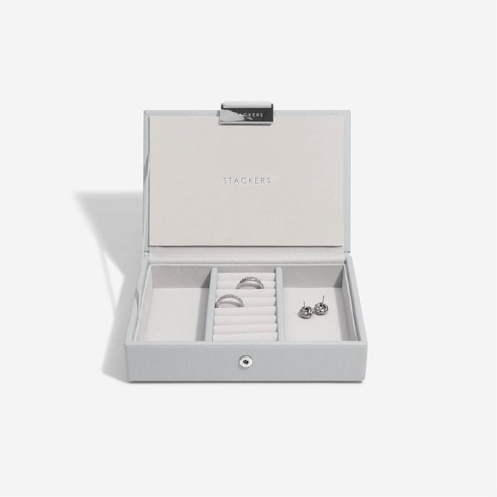 Stackers Pebble Grey Mini Jewellery Box Lid