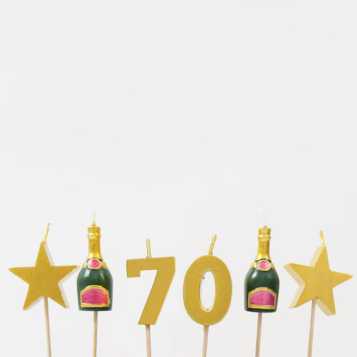 70th Milestone Cake Candles - Maple Stores