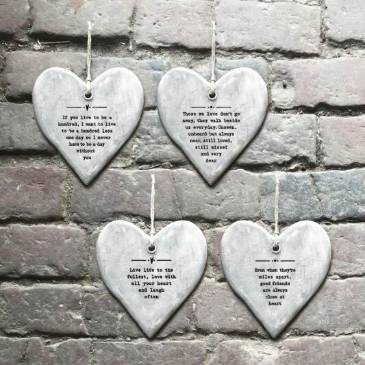 East of India - Rustic Hanging Heart - Those we love
