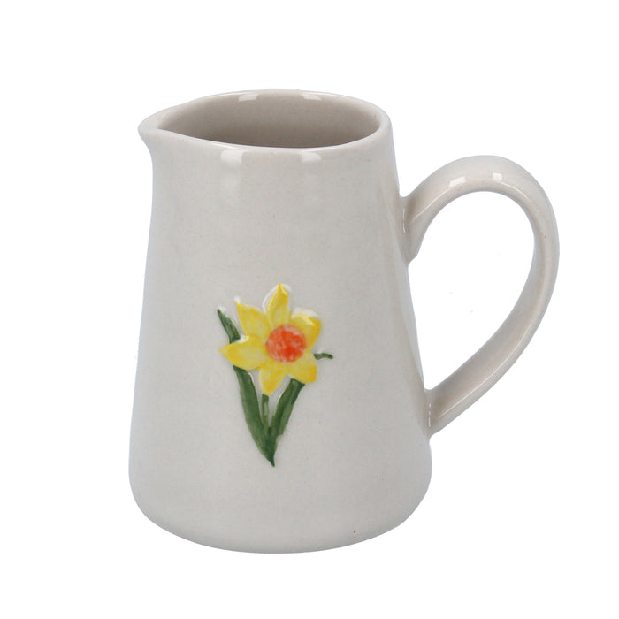 Gisela Graham Daffodil Mini Ceramic Jug