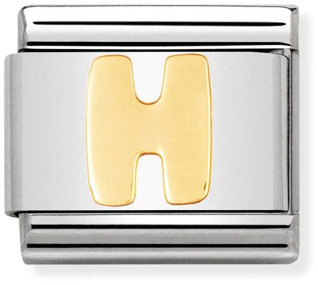 Nomination Classic Gold Letter H Charm