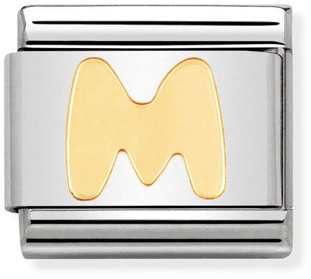 Nomination Classic Gold Letter M Charm