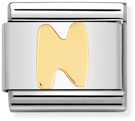Nomination Classic Gold Letter N Charm