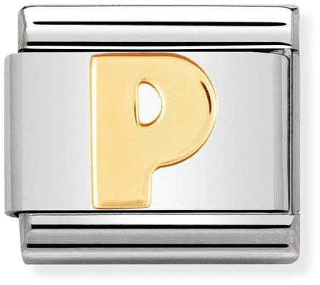 Nomination Classic Gold Letter P Charm
