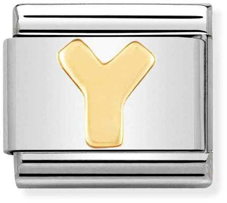 Nomination Classic Gold Letter Y Charm